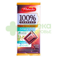 Шоколад Победа чаржед молочный б/ахара слим фит 100г