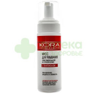 Кора/Kora мусс д/умывания чувствительной и сухой кожи пантенол 160мл №1