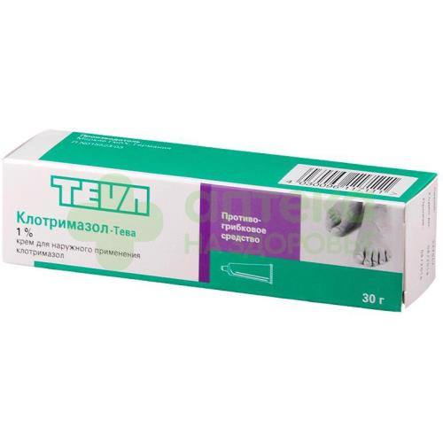 Клотримазол-тева крем 1% 30г №1