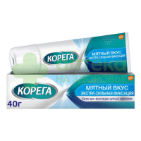 Корега крем д/фиксации зубных протезов экстра сильный мятный 40г