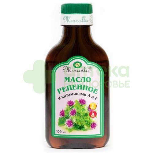 Масло репейное Мирролла касторовое масло-витамины 100мл