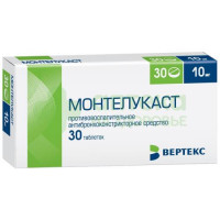 Монтелукаст-Вертекс таб. п.п.о. 10мг №30