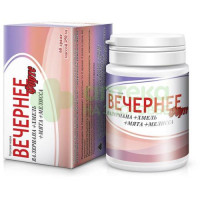 Вечернее форте валериана+хмель+мята+мелисса др. 0,45мг №60