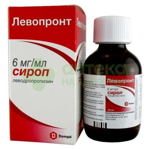 Левопронт сироп 60мг/10мл 120мл №1
